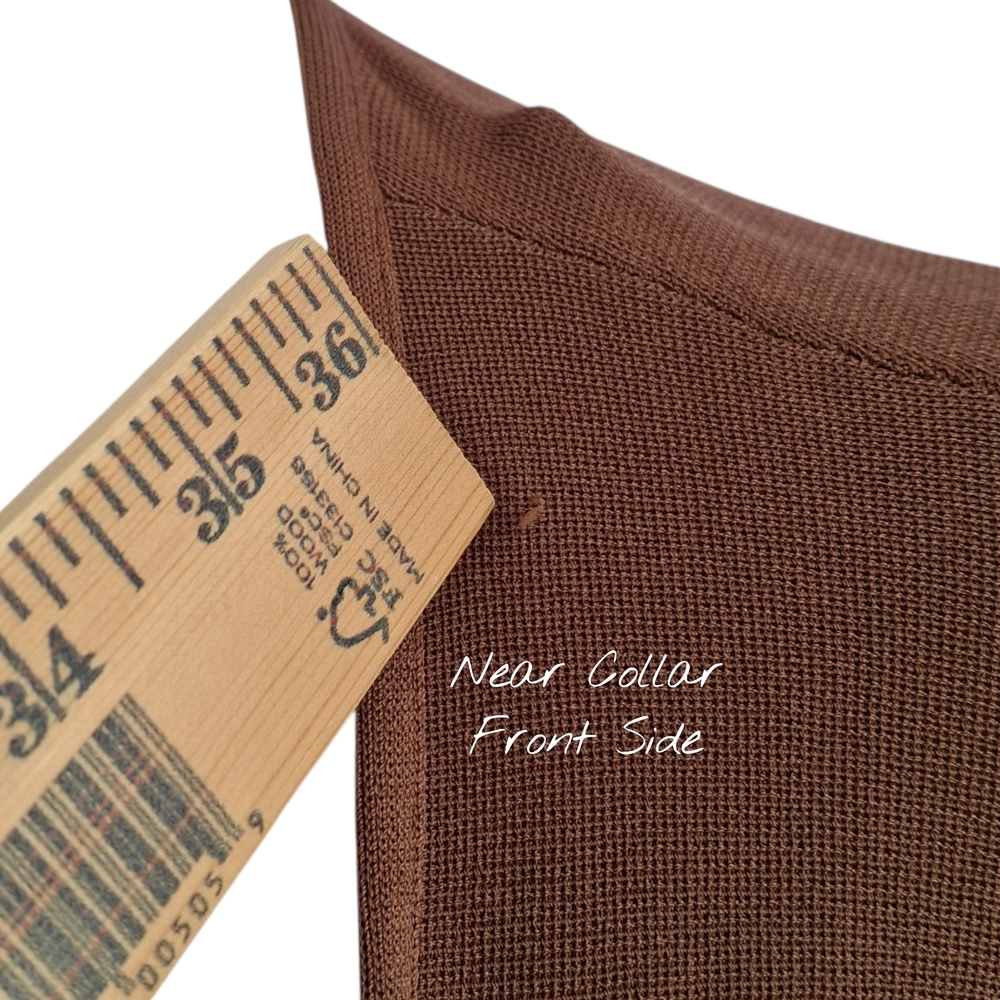 Chico's Elegant Brown Crepe Open-Front Women's Poncho - One Size - Picture 5 of 7